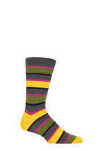 Load image into Gallery viewer, Mens 1 Pair Thought Bright Rugby Stripes Bamboo and Organic Cotton Socks