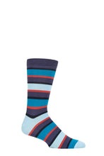 Load image into Gallery viewer, Mens 1 Pair Thought Bright Rugby Stripes Bamboo and Organic Cotton Socks