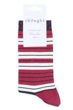 Load image into Gallery viewer, Ladies 1 Pair Thought Addie Stripe Bamboo and Organic Cotton Socks