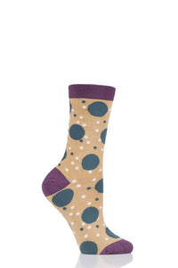 Ladies 1 Pair Thought Mamie Spot Bamboo and Organic Cotton Socks