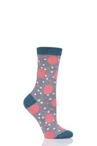 Ladies 1 Pair Thought Mamie Spot Bamboo and Organic Cotton Socks