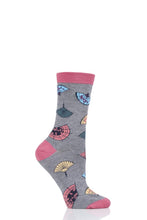 Load image into Gallery viewer, Ladies 1 Pair Thought Mildred Fan Bamboo and Organic Cotton Socks