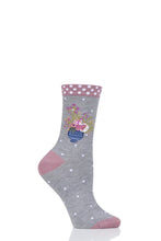 Load image into Gallery viewer, Ladies 1 Pair Thought Floral Pot Bamboo and Organic Cotton Socks