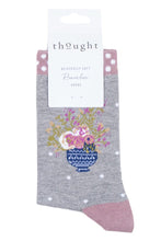 Load image into Gallery viewer, Ladies 1 Pair Thought Floral Pot Bamboo and Organic Cotton Socks