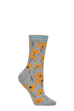 Load image into Gallery viewer, Ladies 1 Pair Thought Peggie Floral Bamboo and Organic Cotton Socks