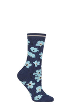 Load image into Gallery viewer, Ladies 1 Pair Thought Peggie Floral Bamboo and Organic Cotton Socks