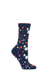 Ladies 1 Pair Thought Lucille Spots Bamboo and Organic Cotton Socks