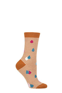 Ladies 1 Pair Thought Juliette Raindrop Bamboo and Organic Cotton Socks