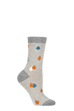 Load image into Gallery viewer, Ladies 1 Pair Thought Juliette Raindrop Bamboo and Organic Cotton Socks