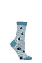 Load image into Gallery viewer, Ladies 1 Pair Thought Juliette Raindrop Bamboo and Organic Cotton Socks