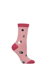 Load image into Gallery viewer, Ladies 1 Pair Thought Juliette Raindrop Bamboo and Organic Cotton Socks