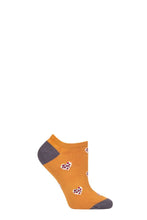Load image into Gallery viewer, Ladies 1 Pair Thought Lily Leopard Heart Bamboo and Organic Cotton Trainer Socks
