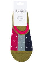 Load image into Gallery viewer, Ladies 1 Pair Thought Nita Spot Bamboo and Organic Cotton No Show Socks