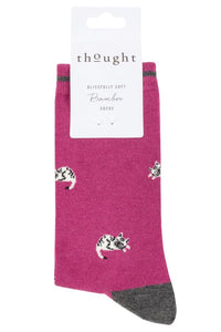 Ladies 1 Pair Thought Lula Cat Bamboo and Organic Cotton Socks