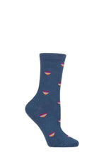 Load image into Gallery viewer, Ladies 1 Pair Thought Cretia Heart Stripe Bamboo and Organic Cotton Socks