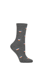 Load image into Gallery viewer, Ladies 1 Pair Thought Cretia Heart Stripe Bamboo and Organic Cotton Socks