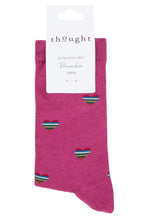 Load image into Gallery viewer, Ladies 1 Pair Thought Cretia Heart Stripe Bamboo and Organic Cotton Socks
