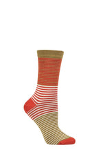 Load image into Gallery viewer, Ladies 1 Pair Thought Katleen Stripe Bamboo and Organic Cotton Socks