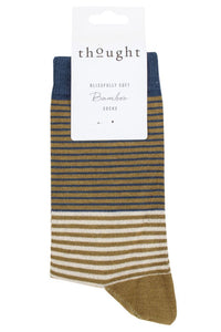 Ladies 1 Pair Thought Katleen Stripe Bamboo and Organic Cotton Socks