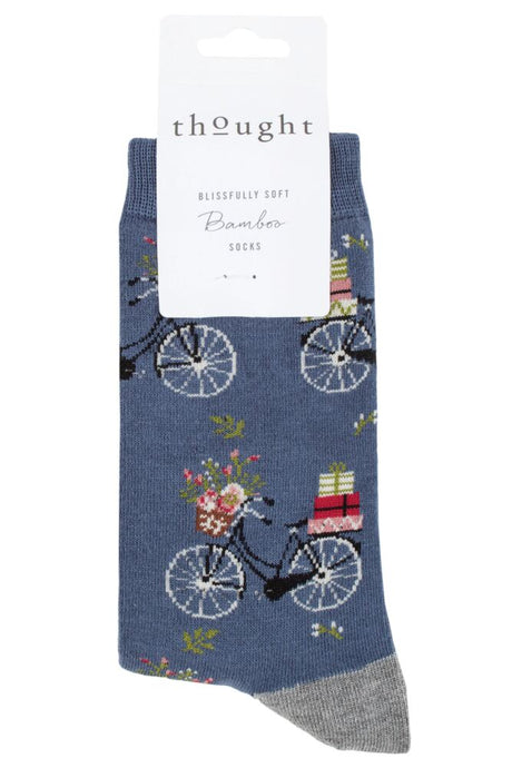 Ladies 1 Pair Thought Helen Bike Bamboo and Organic Cotton Socks