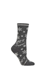 Load image into Gallery viewer, Ladies 1 Pair Thought Bobbie Snow Bamboo and Organic Cotton Socks