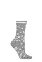 Load image into Gallery viewer, Ladies 1 Pair Thought Bobbie Snow Bamboo and Organic Cotton Socks