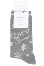 Load image into Gallery viewer, Ladies 1 Pair Thought Bobbie Snow Bamboo and Organic Cotton Socks