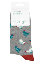 Load image into Gallery viewer, Ladies 1 Pair Thought Cute Chicken Organic Cotton and Bamboo Socks