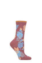 Load image into Gallery viewer, Ladies 1 Pair Thought Palm Leaf Bamboo and Organic Cotton Socks
