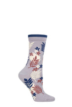 Load image into Gallery viewer, Ladies 1 Pair Thought Palm Leaf Bamboo and Organic Cotton Socks