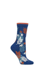 Load image into Gallery viewer, Ladies 1 Pair Thought Palm Leaf Bamboo and Organic Cotton Socks