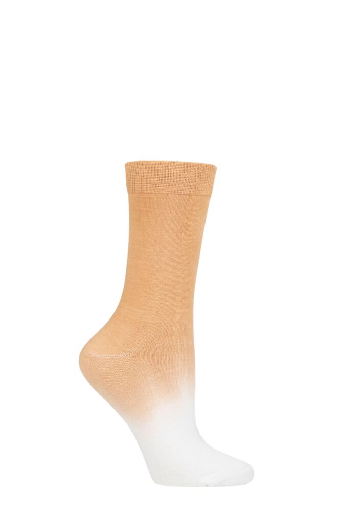 Ladies 1 Pair Thought Dip Dye Bamboo and Organic Cotton Socks