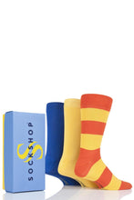 Load image into Gallery viewer, Mens 3 Pair SOCKSHOP Bamboo Bright Gift Boxed Socks