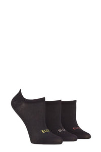 Ladies 3 Pair Elle Sport Mesh Bamboo No Show Socks