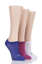Load image into Gallery viewer, Ladies 3 Pair Elle Sport Mesh Bamboo No Show Socks
