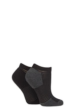 Load image into Gallery viewer, Ladies 2 Pair Elle Bamboo Cushioned Heel &amp; Toe No Show Sports Socks