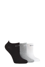 Load image into Gallery viewer, Ladies 3 Pair Elle Bamboo Cushioned No Shows
