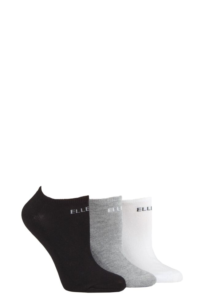 Ladies 3 Pair Elle Bamboo Cushioned No Shows