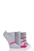 Load image into Gallery viewer, Ladies 3 Pair Elle Bamboo Cushioned No Shows