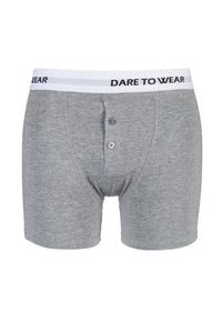 Mens 1 Pack SockShop Dare to Wear Bamboo Button Front Boxer Trunks