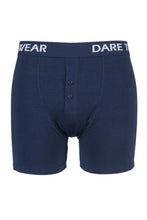Load image into Gallery viewer, Mens 1 Pack SockShop Dare to Wear Bamboo Button Front Boxer Trunks