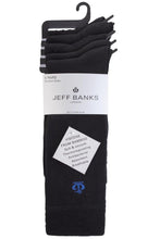 Load image into Gallery viewer, Mens 5 Pair Jeff Banks Chelmsford Plain Bamboo Socks